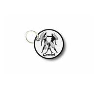 Porte Cle Cles Clef Brode Patch Ecusson Signe Zodiaque Gemeaux