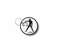 Porte Cle Cles Clef Brode Patch Ecusson Signe Zodiaque Libra