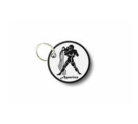 Porte Cle Cles Clef Brode Patch Ecusson Signe Zodiaque Verseau