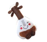 Porte-clé de guitare, mignon mini pendentif en peluche pour guitare | Décoration d'accessoires de mode de 15 cm pour femmes, filles, garçons, hommes et amoureux de portefeuille, Abri de café