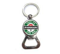 Porte clé décapsuleur personnalisé pour demander 'Veux-tu être mon parrain?' - idée cadeau original de baptême, annonce, demande, marraine,