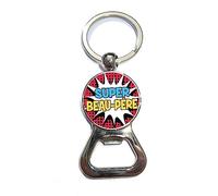 Porte clé décapsuleur " Super Beau père" idée cadeau papa, noel, anniversaire, fete des pères…