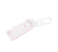 Porte-clé décoratif en acrylique pour règle en forme d'animal avec marquages pratiques pour l'organisation du bureau et le quotidien