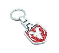 Porte Clé Dodge Belier Rouge Chrome Auto Americaine Usa