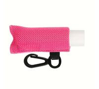 Porte-clé élastique à la mode pour rouge à lèvres - À clipser - Sac de rangement pour baume à lèvres - Sac de rangement pour rouge à lèvres, rose rouge, Taille unique