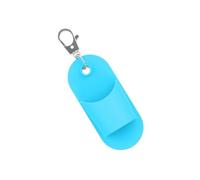 Porte-clé élastique pratique pour gloss à lèvres étanche - Design portable pour sacs à main - Solution de décoration - Clip en caoutchouc pour gloss à lèvres, bleu, Taille unique