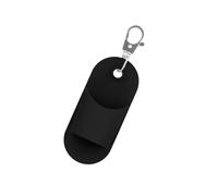 Porte-clé élastique pratique pour gloss à lèvres - Étanche - Portable - Design portable pour sacs à main - Solution de décoration pour baume à lèvres, Noir , Taille unique