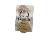 Porte-clé en bois gravé "Mamie je t'aime à l'infini" - Idée cadeau pour Noël, fête des grands-mères et anniversaire, idée cadeau femme