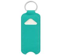 Porte-clé en cuir PU pour rouge à lèvres, gloss à lèvres, emballage de baume à lèvres, porte-clés, baume à lèvres, Vert, Taille unique