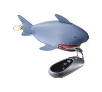 Porte-clé en forme de requin - Mignon étui à fermeture éclair en forme d'animal de 10 cm, petit porte-monnaie | Cosmétique multifonctionnel de dessin animé et portefeuille pour femmes et filles