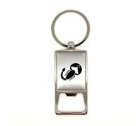 Porte n métal alu brossé Scorpion décapsuleur gravure laser