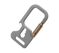 Porte-clé en métal léger avec décapsuleur et tournevis pour un usage quotidien pratique et multifonctionnel