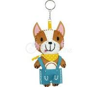 Porte igurine en feutrine - A faire soi même - Tom le chien - Kit - Mini Couz'in