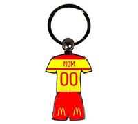 Porte Clé Football Lens 2022 2023 Maillot Domicile Personnalisable avec Nom et Numéro