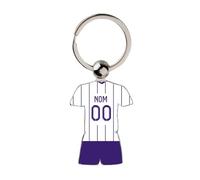 Porte Clé Football Toulouse 2022 2023 Maillot Domicile Personnalisable avec Nom et Numéro