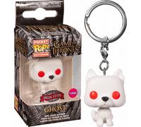 Porte-Clé Ghost / Game Of Thrones / Funko Pocket Pop - Flocked