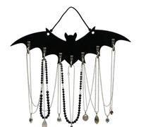 Porte othique en forme de chauve-souris, organiseur décoratif pour | Crochet de rangement mural d'Halloween pour maison, appartement, ferme, maison hantée, entrée, salon, chambre à coucher