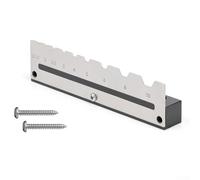 Porte-clé hexagonal argenté pour clés de 1,5 mm à 10 mm, en alliage d'aluminium et en acier inoxydable, plateau à outils mural avec vis incluses