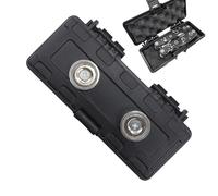 Porte-clé magnétique - En plastique ABS compact 124 g - Boîte de rangement secrète industrielle en néodyme pour cacher les clés de maison de rechange sous le véhicule pour la journée