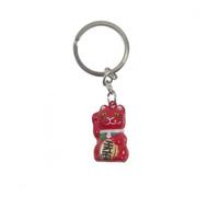 Porte-clé Maneki Neko Rouge à grelot Chat porte-bonheur Japonais