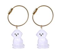 Porte-clé miniature en forme de fourrures d'animaux domestiques - Boîte de rangement pour cheveux, pendentifs, sac à breloques pour chien, chat et petits animaux - Anti-poussière