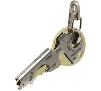 True Utility Key Tool - 8 In 1 Multitool - Couteau coupeur de coffre-fort, tournevis, décapsuleur, lime à ongles, pince à épiler et nettoyeur d'ongles - Pour le camping et les voyages