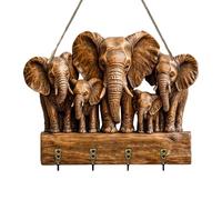 Porte-clé mural | Peu encombrant, décoration de la maison, crochet porte-serviette éléphant, porte-clé, organiseur, pour manteau, veste, parapluie, appartement, chambre à coucher, cuisine, pendaison