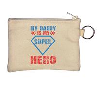 Porte-clé My Daddy is My Super Hero Beige
