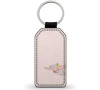 Porte-Cle Noir en Simili Cuir Leather Disney Dumbo Noir G