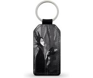 Porte-Cle Noir en Simili Cuir Leather Malefique Maleficent Sleeping Beauty Disney Noir G