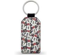 Porte-Cle Noir en Simili Cuir Leather Minnie Mouse Walt Disney Noir G