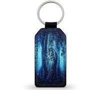 Porte-Cle Noir en Simili Cuir Leather Simba Le roi Lion Disney Noir G