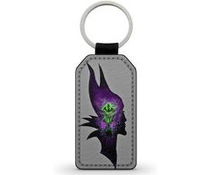 Porte-Cle Noir en Simili Cuir Leather Sleeping Beauty Maleficent Malefique Noir G