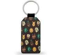 Porte-Cle Noir en Simili Cuir Leather The Legend of Zelda Majoras Mask Items Noir G