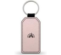 Porte-Cle Noir en Simili Cuir Leather Walt Disney Logo Vintage Pink Noir G
