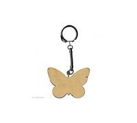 Porte clé Papillon à décorer en bois