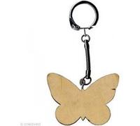 Porte clé Papillon à décorer en bois