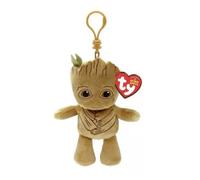 Peluche Ty Marvel Beanie Babies Soft Porte-clés Groot Multicolore