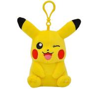 Porte-Clé Peluche Pokémon Pikachu Sourire Clin d'œil 15 cm