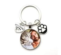 porte clé photo personnalisé, porte-clé chat personnalisable (Style B)