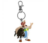 Plastoy Porte-clés Astérix — Obélix portant un sanglier – Plastique – 14 cm