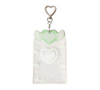 Porte-clé pour cartes photo - Porte-cartes photo en acrylique transparent avec fermeture sécurisée | Étui compact Photocard Mini Album pour collectionneurs, étui léger pour portefeuille Ode