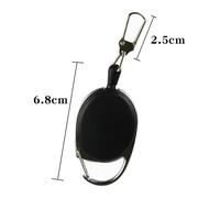 Porte-Clé Rétractable À Tirette, 1 @ #, Badge D'identification, Étiquette De Nom, Lanière, Porte-Carte, Bobine, Ceinture, Clip, Boîtier En Métal, Fournitures