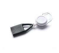 Porte-Clé Rétractable En Silicone,Accessoire Pour Fumer,Briquet,Laisse,Sécurité,Clip - Type White