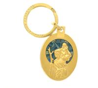 Porte-clé Saint Christophe en métal doré - Porte-clés - Culte Chrétien en Métal doré