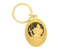 Porte-clé Saint Christophe en métal doré - Porte-clés - Culte Chrétien en Métal doré