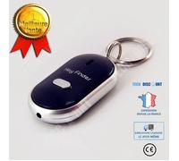 Porte-clé siffleur - LUNAVO - Localisateur Sonore - Lumière LED - Télécommandé - Noir