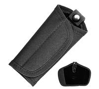 Porte-clé silencieux pour ceinture de travail, pochette de clé silencieuse durable pour police et police (noir)