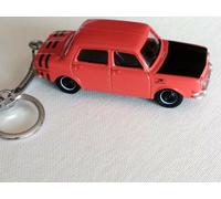 Porte clé Simca 1000 rallye 2 orange, en métal, idée cadeau