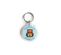 Porte clé, Tag connecté QR Code et NFC pour Sac de Sport et Sac à Dos - Attache Robuste - sans abonnement ni Pile - Tap2Smile.COM